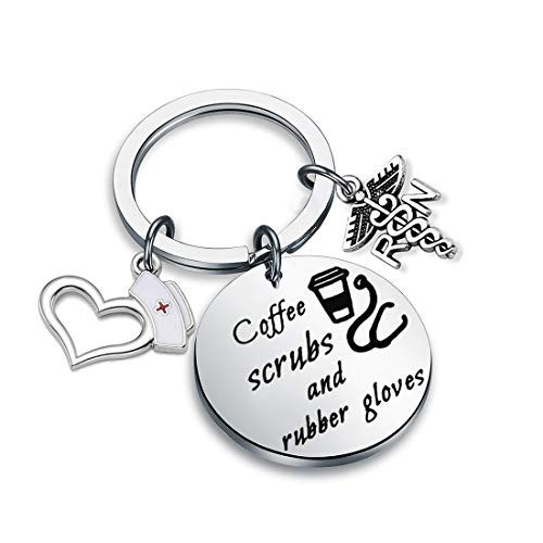 Zuo Bao Funny Nurse RN Gift Nurses Day Gift Doctor Nursing Jewelry Nurse Appreciation Coffee Scrubs and Rubber Gloves Keychain Nurse Life Gift -Coffe Scrubs Keychain- Zuo Bao Funny Nurse RN Gift Nurses Day Gift Doctor Nursing Jewelry Nurse Appreciation Coffee Scrubs and Rubber Gloves Keychain Nurse Life Gift -Coffe Scrubs Keychain-