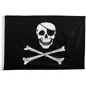 Pirate Flag Jolly Roger with Patch 3x5 ft 3 x 5 New Garden, Lawn, Supply, Maintenance