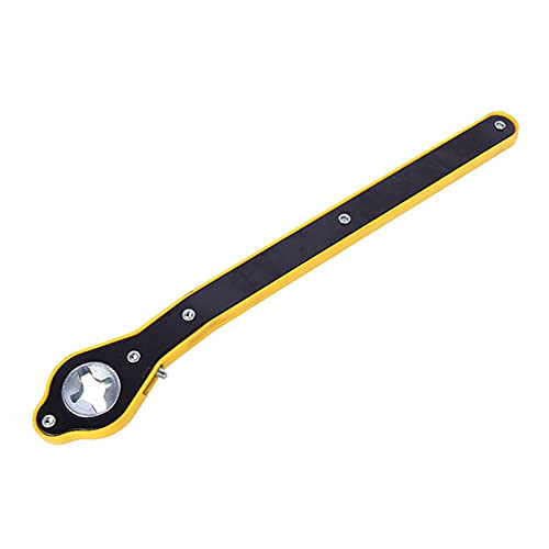 Auto Labor-Saving Jack Ratchet Wrench with Long Handle, Scissor Jack Lift Speed Handle Tool Jack Lug Handle Tool Tire Wheel Jack Wrench, Universal Automotive 360 Swivel Car Repair Tool
