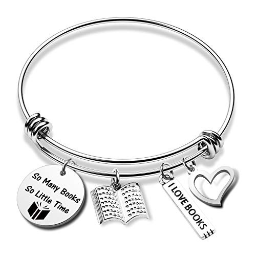 Writer Bracelet Book Lover Gift So Many Books So Little Time Bookworm Jewelry Gift Librarian Gift Reader Gift-so many book BR- Writer Bracelet Book Lover Gift So Many Books So Little Time Bookworm Jewelry Gift Librarian Gift Reader Gift-so many book BR-