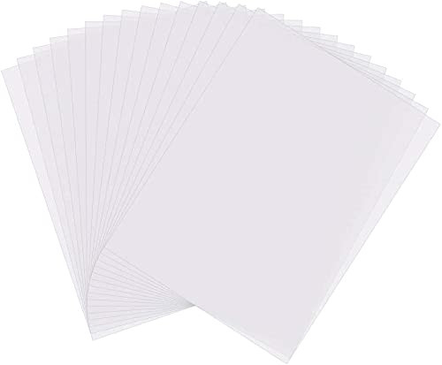 60 PCS Inkjet Transparent Film Waterproof Inkjet Transparency Film Designed For Silk Screen Printing Clear Transparent Vinyl Inkjet Film Screen Printing Paper for Inkjet Printer 8.5X11 inch 60 PCS Inkjet Transparent Film Waterproof Inkjet Transparency Film Designed For Silk Screen Printing Clear Transparent Vinyl Inkjet Film Screen Printing Paper for Inkjet Printer 8.5X11 inch