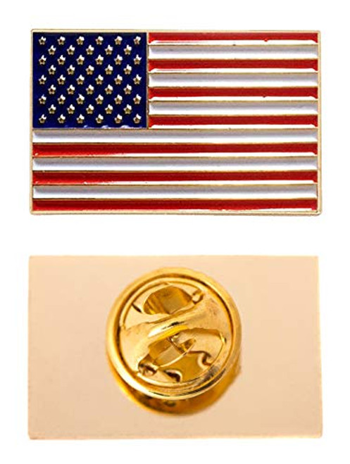 United States of America USA Flag Lapel Enamel Made of Metal Souvenir Hat Men Women Patriotic American -Rectangle Pin- United States of America USA Flag Lapel Enamel Made of Metal Souvenir Hat Men Women Patriotic American -Rectangle Pin-