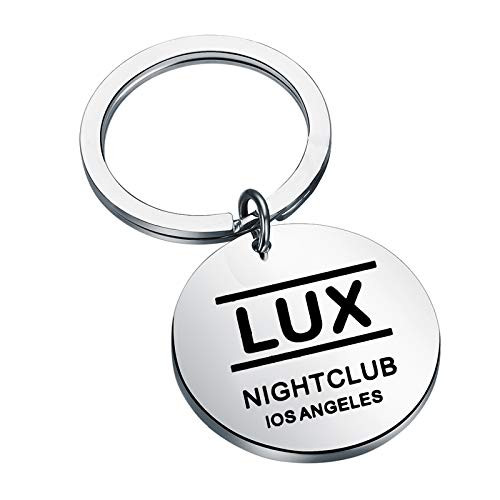 BLEOUK Lucifer Lux Nightclub Gift Lucifer Fans Gift Lucifer Inspired Keychain Lucifer Lovers Gift -Lucifer ky-