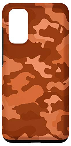 Galaxy S20 Orange Camo Army Camouflage Case