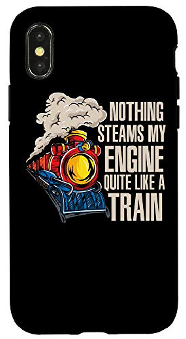 iPhone X/XS Steam Engine Railfan Gift - Conductor Locomotive Train Case iPhone X/XS Steam Engine Railfan Gift - Conductor Locomotive Train Case