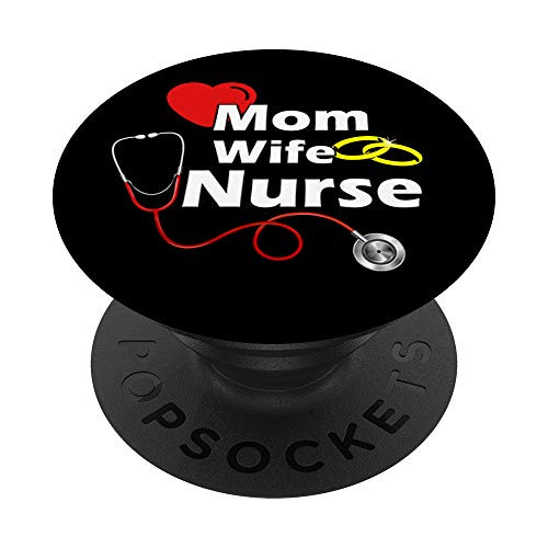 Cool Mom Wife Nurse Cute Black Nursing PopSockets PopGrip: Swappable Grip for Phones and Tablets Cool Mom Wife Nurse Cute Black Nursing PopSockets PopGrip: Swappable Grip for Phones and Tablets