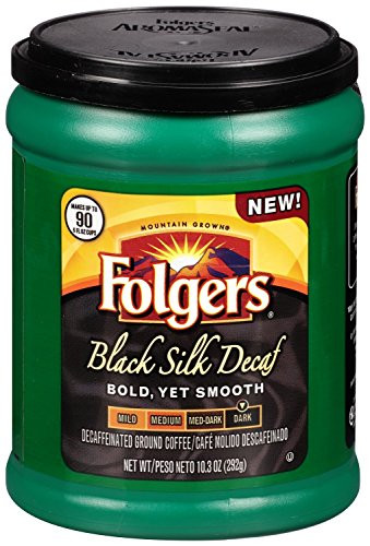 Folgers Coffee Dark Black Silk Decaf 10.3 0z (2 Pack )