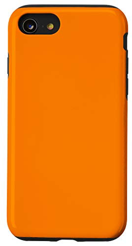 iPhone SE -2020- / 7 / 8 Pumpkin Orange Solid Color Phone Accessory for Women Orange Case