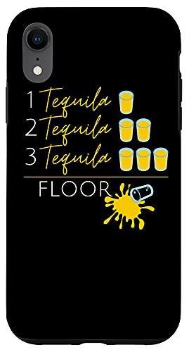 iPhone XR 1 Tequila 2 Tequila 3 Tequila Floor Fun Cinco de Mayo Party Case