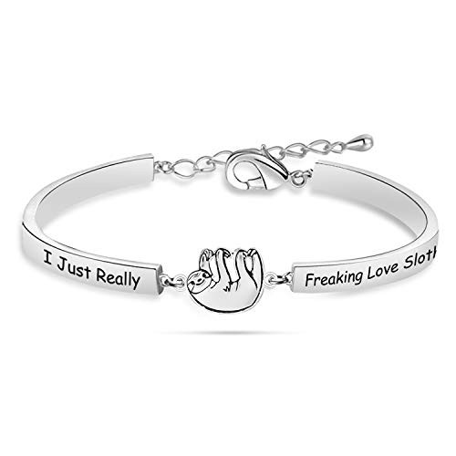 G-Ahora Sloth Bracelet I Just Really Freaking Love Sloths OK Sloth Jewelry for Women Cute Sloth Animal Gifts-HBR-Sloth- G-Ahora Sloth Bracelet I Just Really Freaking Love Sloths OK Sloth Jewelry for Women Cute Sloth Animal Gifts-HBR-Sloth-
