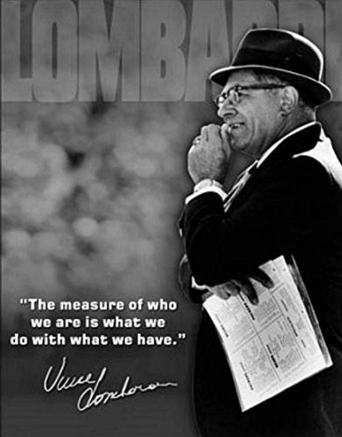 Tin speaking Vince Lombardi Measure of Who We are Quote Sports Retro Vintage Tin Sign Iron Painting 8X12 INCH Tin speaking Vince Lombardi Measure of Who We are Quote Sports Retro Vintage Tin Sign Iron Painting 8X12 INCH