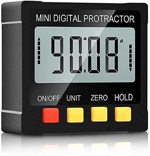 Angle Gauge, Digital Protractor Angle Finder with Magnetic Base Digital Level for Woodworking, Building, Drilling Machinery, Automobile Finder Bevel