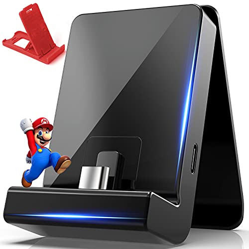 Portable Charging Dock for Nintendo Switch Lite, Adjustable Charger Stand Stable Support Stand with Type C Port Charger Dock for Nintendo Switch Lite/Nintendo Switch-Black- Portable Charging Dock for Nintendo Switch Lite, Adjustable Charger Stand Stable Support Stand with Type C Port Charger Dock for Nintendo Switch Lite/Nintendo Switch-Black-