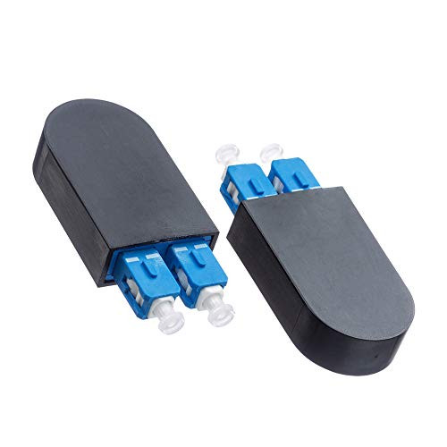 2pcs Single Mode SC/UPC Fiber Optic Loopback Adapter Cable, Duplex SC Connectors Singlemode 9/125 Test Plug for Testing Applications