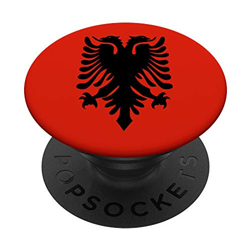 Albanian flag phone holder PopSockets PopGrip: Swappable Grip for Phones  and  Tablets