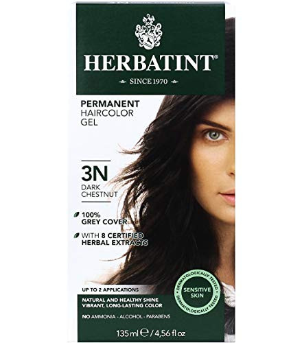 Herbatint Permanent Haircolor Gel, 3N Dark Chestnut, 4.56 Ounce