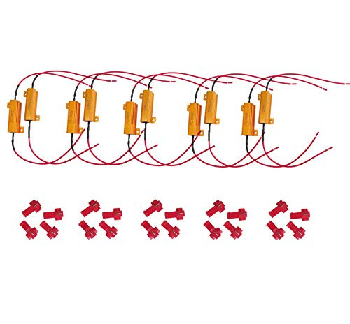 10x 50W 6 Ohm Load Resistor Fix LED Bulb Fast Hyper Flash Turn Signal Blink