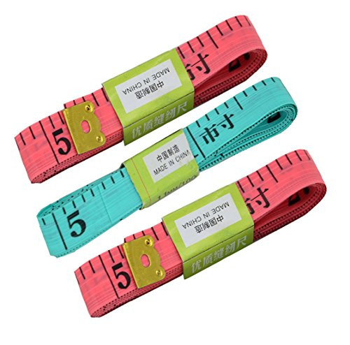 Thaoya 3Pcs Tape Measure 150CM/60 Inch Double-scale Measuring Body Weight Loss Medical Body Measurement Sewing Tailor Cloth Ruler Dressmaker Flexible Ruler Multifunctional Tape Measure MN01 -1.5CM- Thaoya 3Pcs Tape Measure 150CM/60 Inch Double-scale Measuring Body Weight Loss Medical Body Measurement Sewing Tailor Cloth Ruler Dressmaker Flexible Ruler Multifunctional Tape Measure MN01 -1.5CM-
