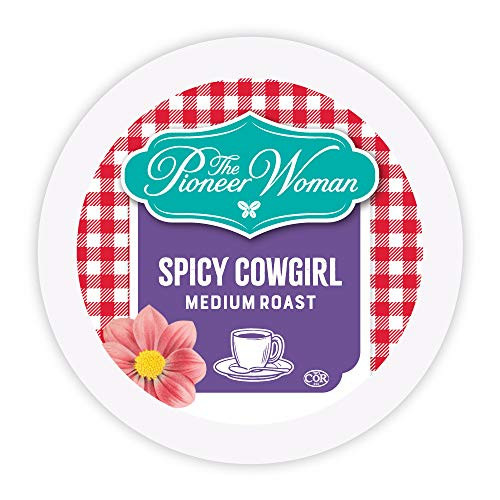 The Pioneer Woman Flavored Coffee Pods, Spicy Cowgirl Coffee, Flavored Single Serve Coffee Pods for Keurig K Cups Machines, 24 Count