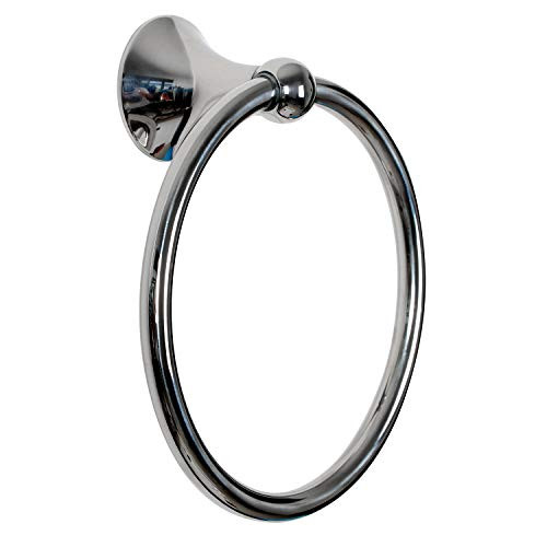 HouseAid Stainless Steel Towel Ring for Bathroom Hand Towel Holder Modern Circle Towel Hanger Round Towel Rack Wall Mounted Polished Chrome