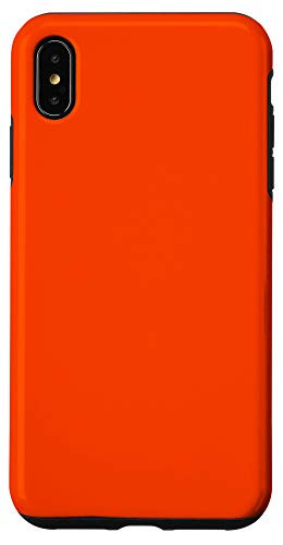 iPhone XS Max Elegant Red Orange Aesthetic Solid Color Case