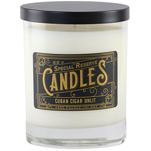 Special Reserve Soy Wax Candle, 10 Ounce, Cuban Cigar Unlit Scent Special Reserve Soy Wax Candle, 10 Ounce, Cuban Cigar Unlit Scent