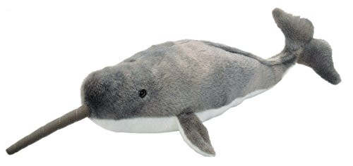 Wild Republic Narwhal Plush, Stuffed Animal, Plush Toy, Gifts for Kids, Cuddlekins 15 Inches