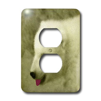 3dRose LLC lsp_8366_6 Polar Bear C 2 Plug Outlet Cover