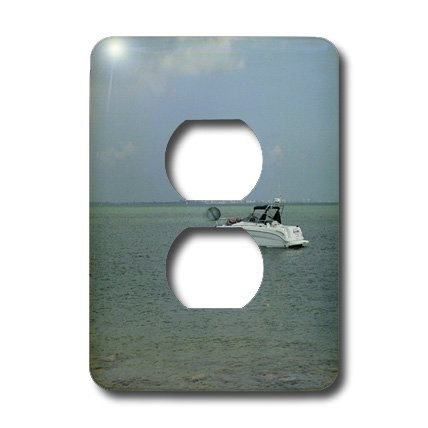 3dRose lsp_7512_6"Sunday Off Sanibel" 2 Plug Outlet Cover Multicolor