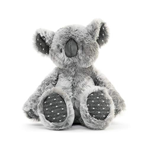 Demdaco Polka Dot Grey Koala Plush Children's Stuffed Animal Toy Rattle
