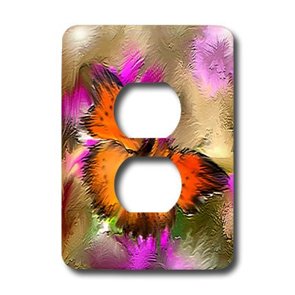 3dRose lsp_3343_6 Butterfly 2 Plug Outlet Cover