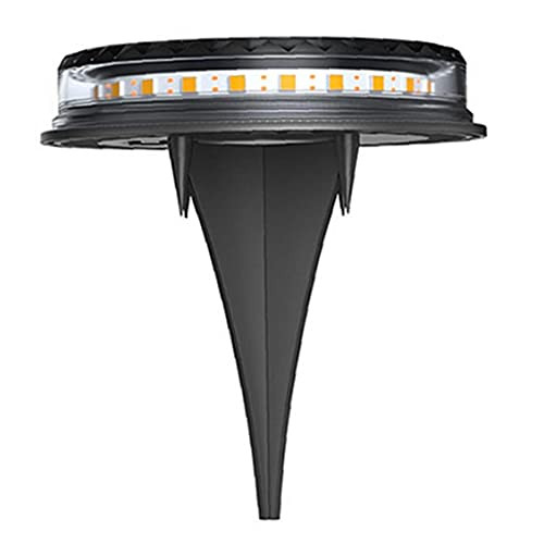 Solar Ground Lights Waterproof LED Lawn Decorative In-ground Floor Solar Disk Lights for Outdoor Garden Patio Pathway