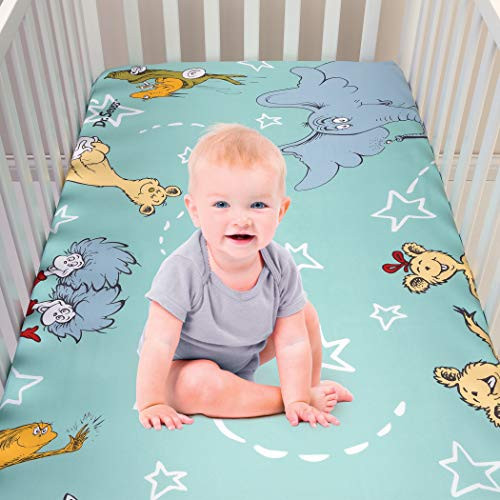 Trend Lab Dr. Seuss Book Club Photo Op Fitted Crib Sheet