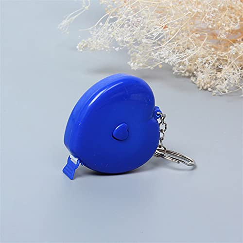 ZYYJ Ylqlbs 150CM Mini Heart-Shaped Tape Measuring Appliance Curling Ruler Tapeline Cute Meter Tape Accessories Tailor Appliance Ruler Tool -Color : Blue-