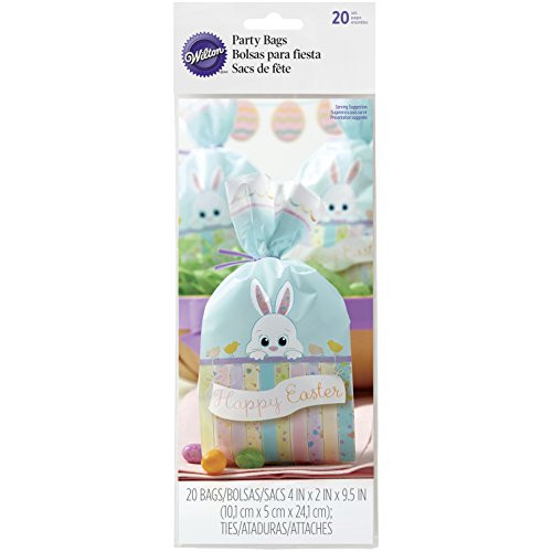 1912-9731 Wilton Easter Bunny Treat Bags, 20-Count