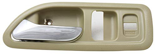 Evan-Fischer Interior Door Handle compatible with Honda Accord 94-97 FRONT LH Inside Chrome Biege USA Built Coupe EX/EX-R/LX/SE models
