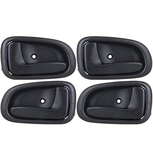 FEIPARTS Left Right Side Interior Door Handles Texture Black Replacement for 1993-1997 for Toyota Corolla for Geo Prizm-4pcs-