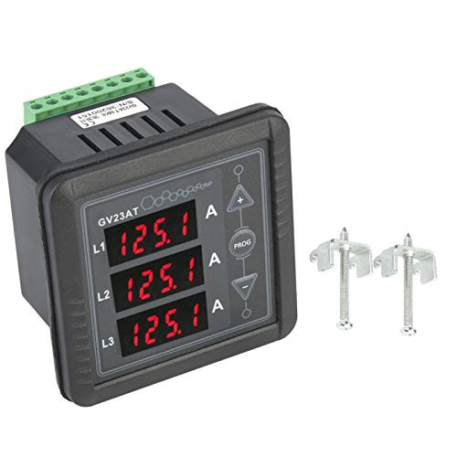 Ammeter, Convenient High Accuracy Current Meter, AC Ammeter, Digital Current Meter, Home for Measuring Current Transformer Displaying Three-Phase AC Currents