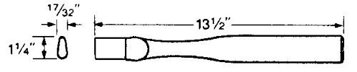 Vaughan  and  Bushnell 641-32 13-1/2" Hatchet Replacement Handle - Supreme Grade -64132-