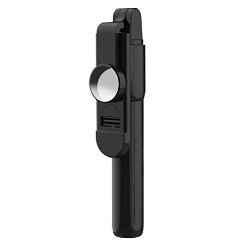 Hemobllo Selfie Stick Extendable Selfie Stick Tripod Wireless Remote Tripod with Dimmable Selfie Fill Light for Live Stream Video Live Broadcast -Black-