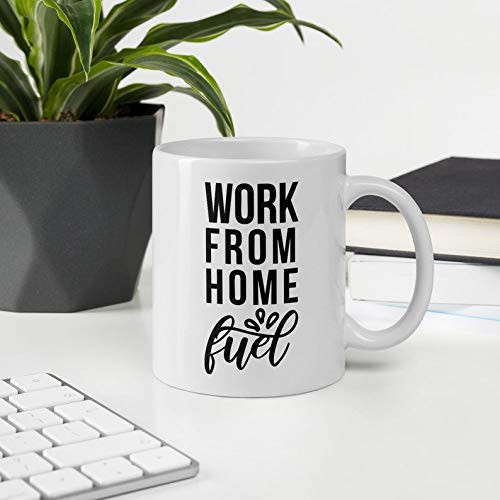 JEREMY Work From Home Fuel Coffee Mug, Remote Work Gift, Working From Home - 11OZ White Coffee Mug JEREMY Work From Home Fuel Coffee Mug, Remote Work Gift, Working From Home - 11OZ White Coffee Mug