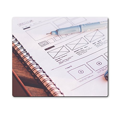 Sketching Webdesign Layout Wireframe Ideas Mousepad Gaming Mouse Pad 10 8 inch