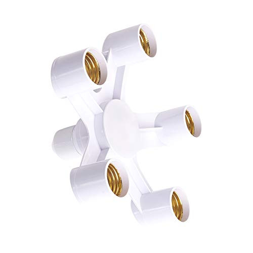Othmro E27 to 5 E27 Adapter LED Light Socket Converter Bulb Base Splitter Lamp Holder for Studio 1pcs