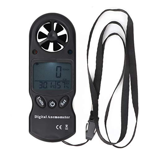Mini 3-in-1 Wind Handheld Air Volume Measuring Meter Multi-Function Digital Thermometer Anemometer Velocity for Travelling for Hiking
