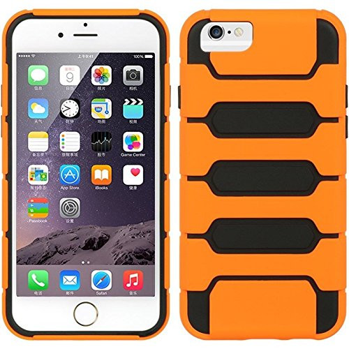 Dream Wireless Carrying Case for iPhone 6 - Retail Packaging - Black/Orange
