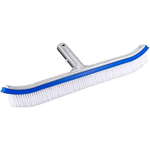 Nicejoy Pool Brush Head Scrubber Heavy Duty Pool Cleaning Tool Plastic Suction Head for Cleaning Swimming Pool Floors Walls Tiles Steps Tackles Algae Stains 18 Inch