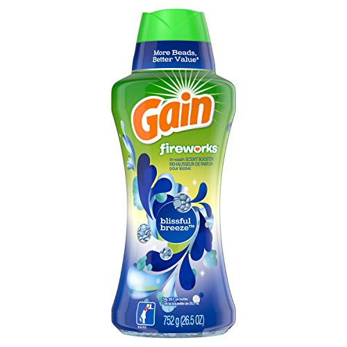 Gain Fireworks in-wash Scent Booster Beads, Blissful Breeze, 26.5 Ounce Gain Fireworks in-wash Scent Booster Beads, Blissful Breeze, 26.5 Ounce
