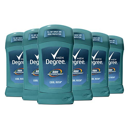 Degree Men Original Antiperspirant Deodorant 48-Hour Odor Protection Cool Rush Mens Deodorant Stick 2.7 oz, 6 Count Degree Men Original Antiperspirant Deodorant 48-Hour Odor Protection Cool Rush Mens Deodorant Stick 2.7 oz, 6 Count