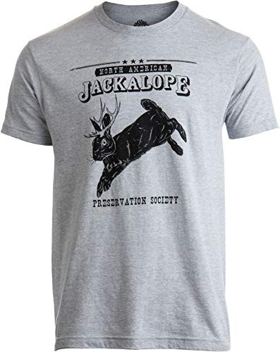 North American Jackalope Preservation Society | Funny Folklore Men Women T-Shirt--Adult,2XL-