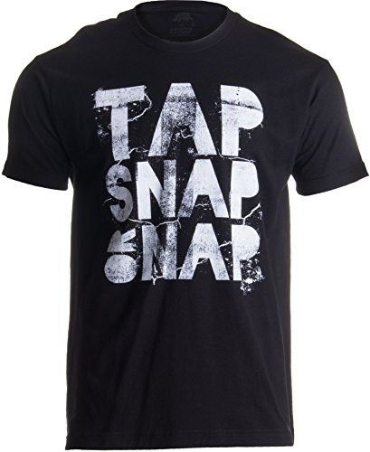 Tap, Snap, or Nap | Brazilian Jiu Jitsu MMA Submission Fighting Unisex T-Shirt-Adult,XL Black